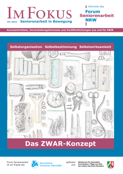 Das ZWAR-Konzept - Forum Seniorenarbeit NRW