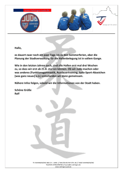 Hallo, es dauert zwar noch ein paar Tage bis zu den