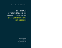 DIE ZENTRALEN DEUTSCHEN BEH&ouml;RDEN UND DER