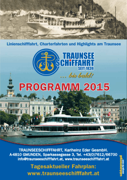 programm 2015 - Traunseeschifffahrt Eder