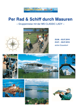 Per Rad & Schiff durch Masuren - Columbus