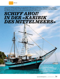 AFiciisvid ussitiuntiA debit mo Schiff ahoi! in der «KaribiK deS