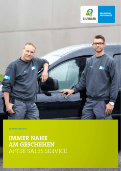immer nahe am geschehen after sales service