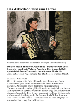 Das Akkordeon wird zum Tänzer
