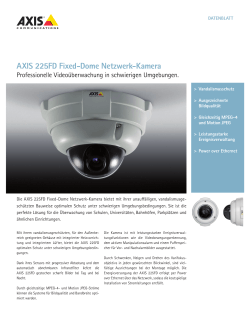 aXIS 225Fd Fixed-dome netzwerk-Kamera