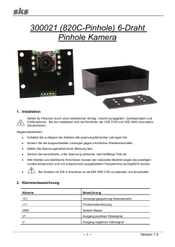 300021 (820C Pinhole) 6-Draht Pinhole Kamera - SKS