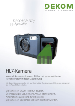 HL7-Kamera - DEKOM Engineering