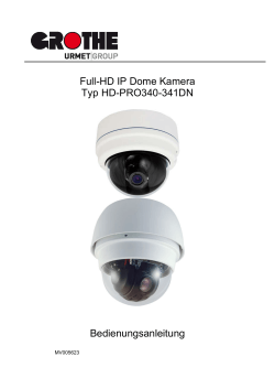 Full-HD IP Dome Kamera Typ HD-PRO340-341DN