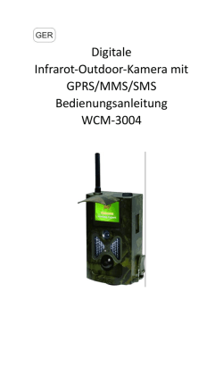 Digitale Infrarot-Outdoor-Kamera mit GPRS/MMS/SMS