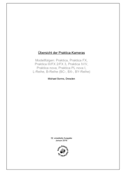 &Uuml;bersicht der Praktica-Kameras