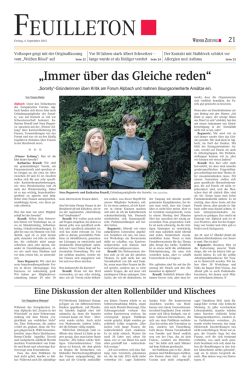 Immer &uuml;ber das Gleiche reden