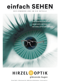einfach SEHEN - Hirzel Optik