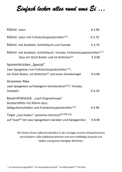 Einfach lecker alles rund ums Ei &hellip;