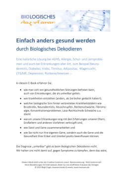 Einfach anders gesund werden - Innen