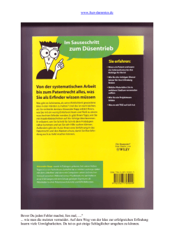 www.fuer-dummies.de Bevor Du jeden Fehler machst, lies mal