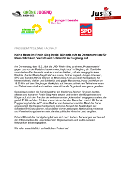 Aufruf Bündis Bunter Rhein-Sieg-Kreis - Grüne
