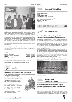 Amtsblatt Gailingen W19 (Auszug)
