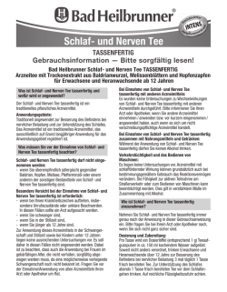 Schlaf- und Nerven Tee