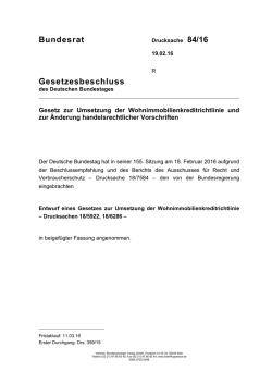Drucksache 84/16
