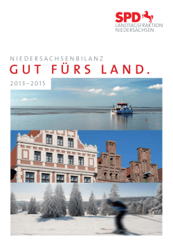 Halbzeitbilanz 2013-2015 GUT F&Uuml;RS LAND. - SPD