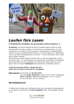 Laufen fürs Lesen