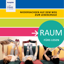Raum fürs Lesen - Akademie für Leseförderung Niedersachsen