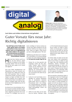 Guter Vorsatz f&uuml;rs neue Jahr: Richtig digitalisieren