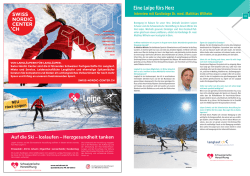Eine Loipe f&uuml;rs Herz - Schweizerische Herzstiftung