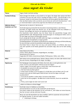 Jesus segnet die Kinder