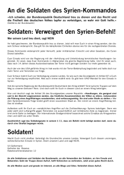 Soldaten! - ATTAC Leipzig