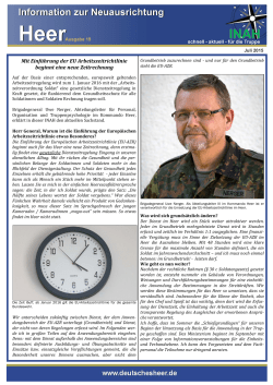 Information zur Neuausrichtung des Heeres (INAH) ( PDF , 299 kB)