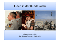 Juden in der Bundeswehr - Bund jüdischer Soldaten