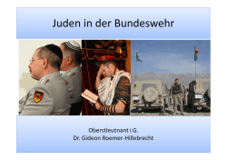 Juden in der Bundeswehr - Bund j&uuml;discher Soldaten