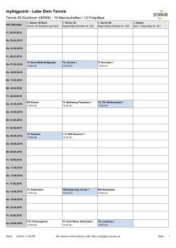 mybigpoint - Lebe Dein Tennis
