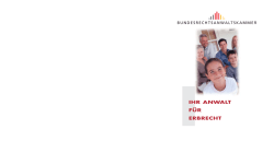 IHR ANWALT F&Uuml;R ERBRECHT