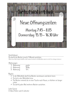 Schulbibliothek Neufeld
