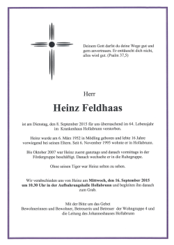 Heinz Feldhaas