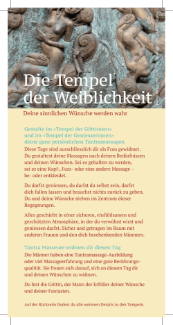 Die Tempel der Weiblichkeit