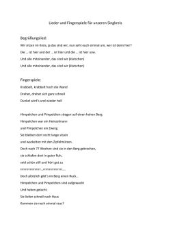 Liedtexte Singkreis - Die kleinen Stromer