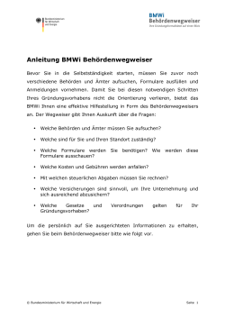 Anleitung zum Behördenwegweiser im PDF