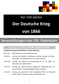 Der Deutsche Krieg von 1866 - Landesarchiv Baden Württemberg