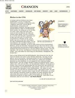 Die Zeit - B&auml;cker in den USA