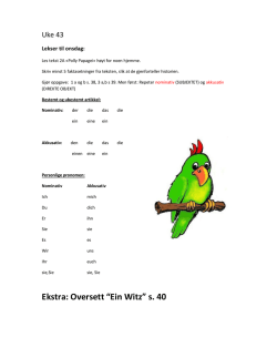 Ekstra: Oversett “Ein Witz” s. 40