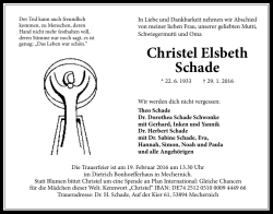 Christel Elsbeth Schade - Zurück zu mittelhessen