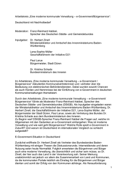 Eine moderne kommunale Verwaltung &ndash; e