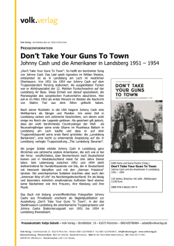 Don`t Take Your Guns To Town