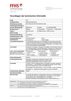 Grundlagen der technischen Informatik