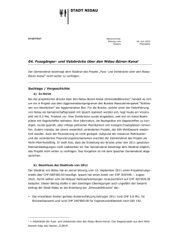 04. Fussgänger- und Velobrücke über den Nidau-Büren