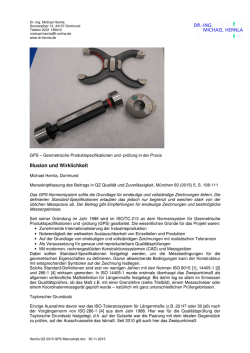 Illusion und Wirklichkeit - Dr.