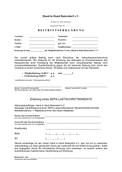 Beitrittserklärung Hand in Hand Baiersdorf e.V